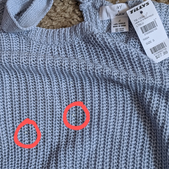 Ivy + Main Tie Back Sweater💙 - Picture 7 of 7